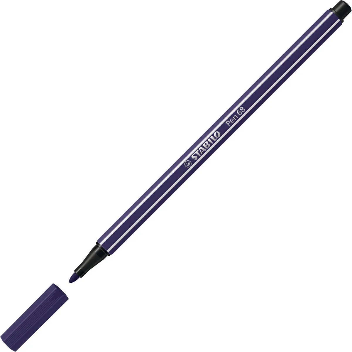 STABILO Pen 68 Viltstift Donkerblauw