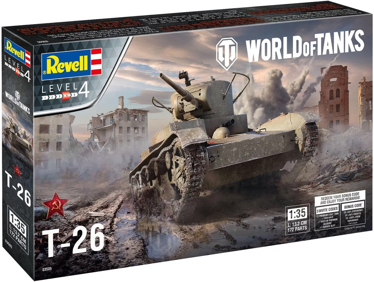 Revell 03505 T-26 Militaire Voertuigen Modelbouwpakket 1:35