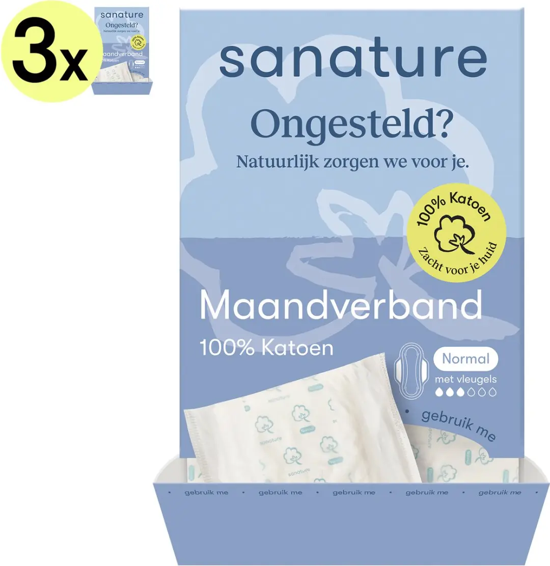 Sanature Dispenser Katoenen Maandverband