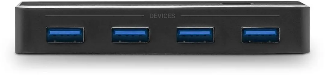 Lindy 43387 USB 3.2 Gen 1 Schakelaar 4+2 Poorten - Zwart