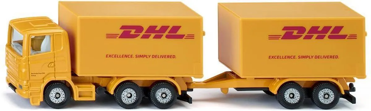 SIKU 1694 Vrachtwagen met DHL-trailer - Geel