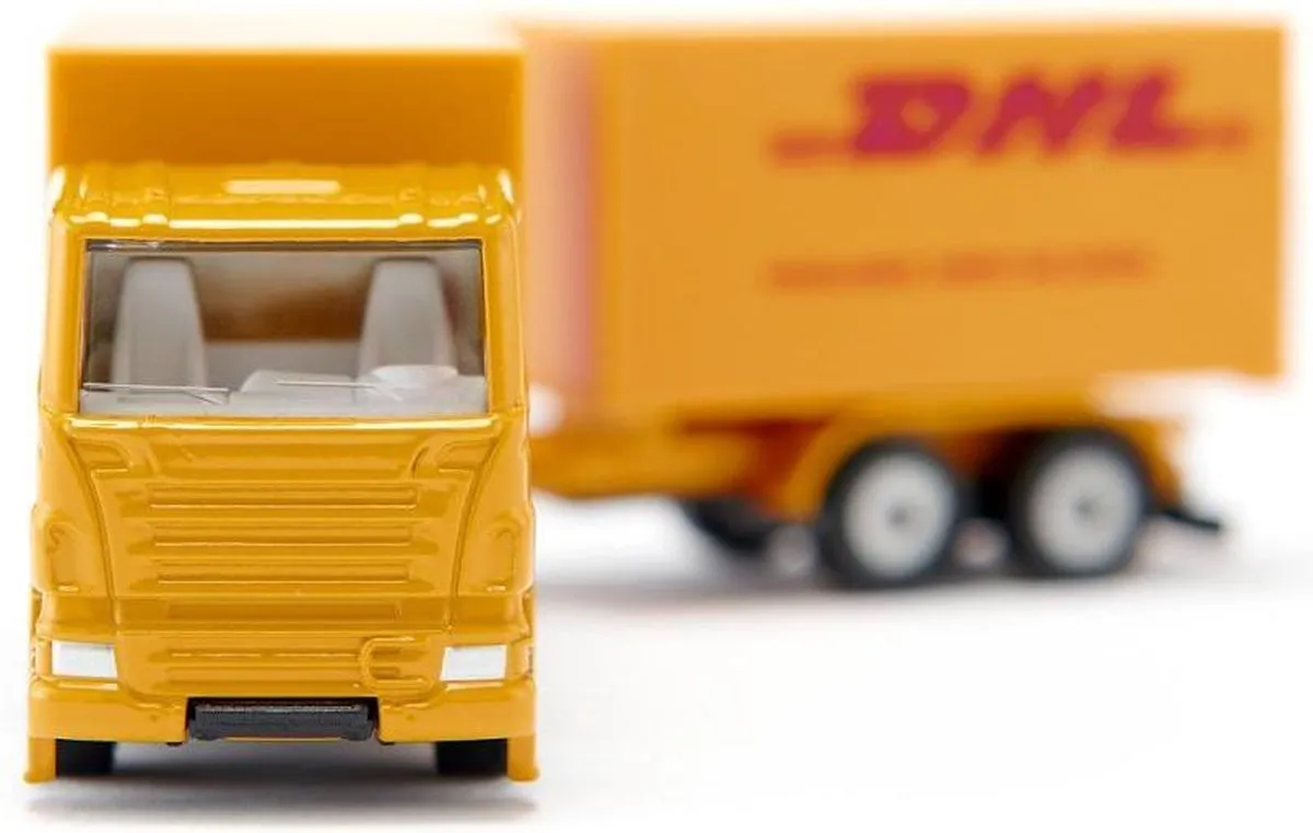 SIKU 1694 Vrachtwagen met DHL-trailer - Geel