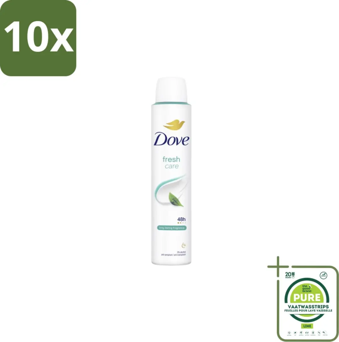 Dove Deodorant Spray Fresh Care 200ml - 10 Stuks