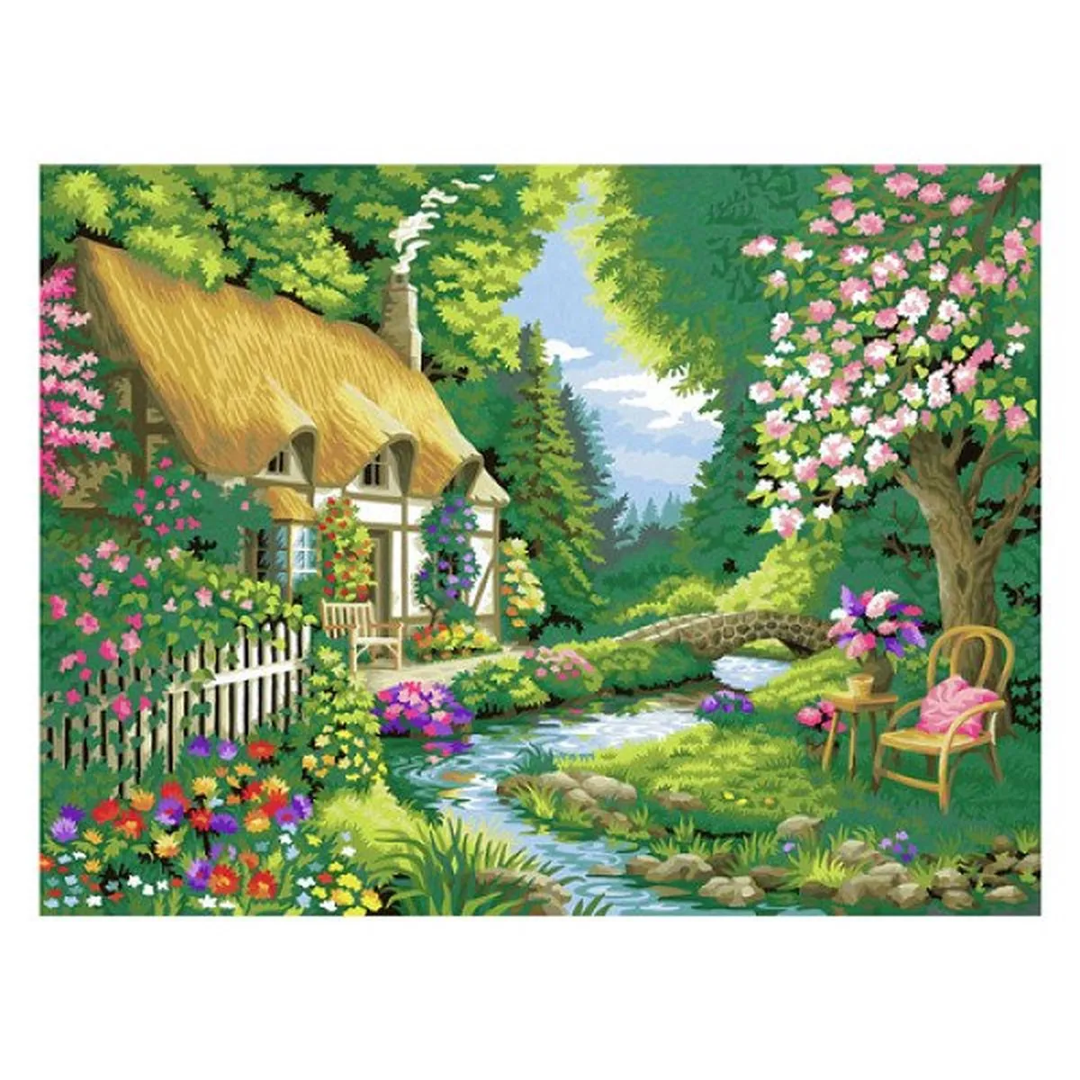 Ravensburger Creart Cottage Garden - Multicolor - afbeelding 6 van 6