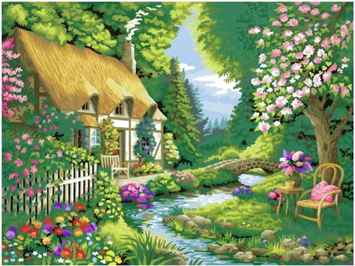Ravensburger Creart Cottage Garden - Multicolor