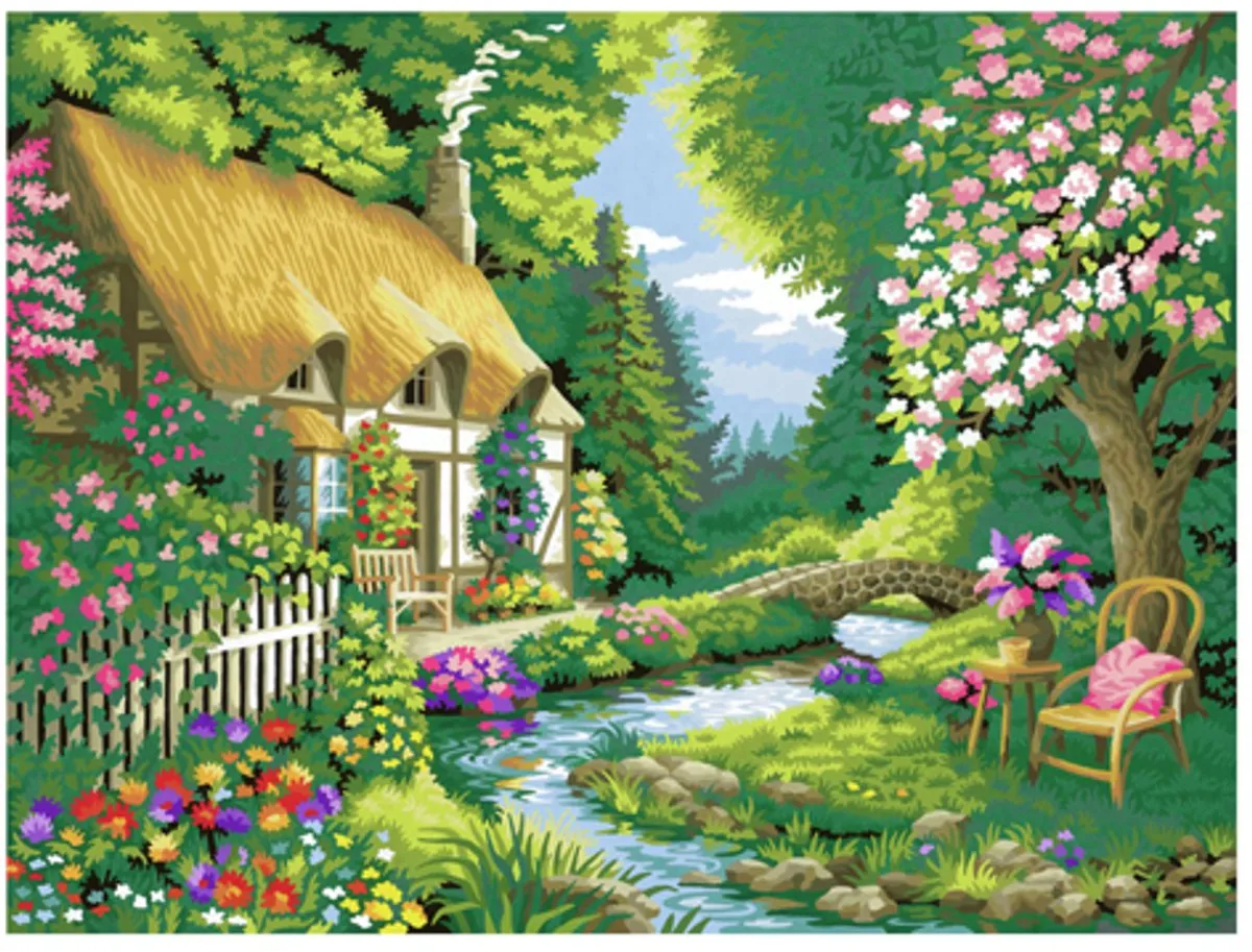 Ravensburger Creart Cottage Garden - Multicolor