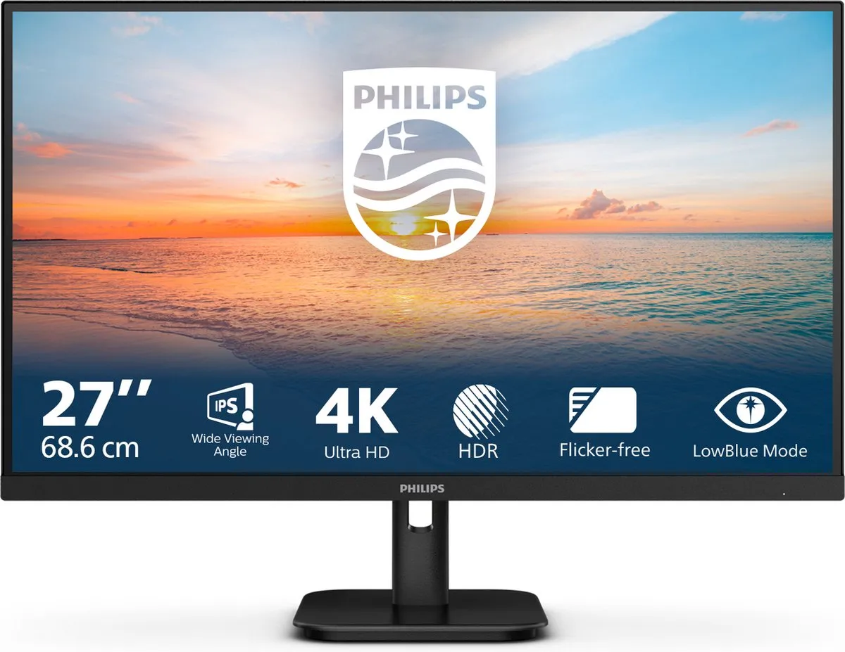 Philips 27E1N1800A 4K Monitor - 27 inch
