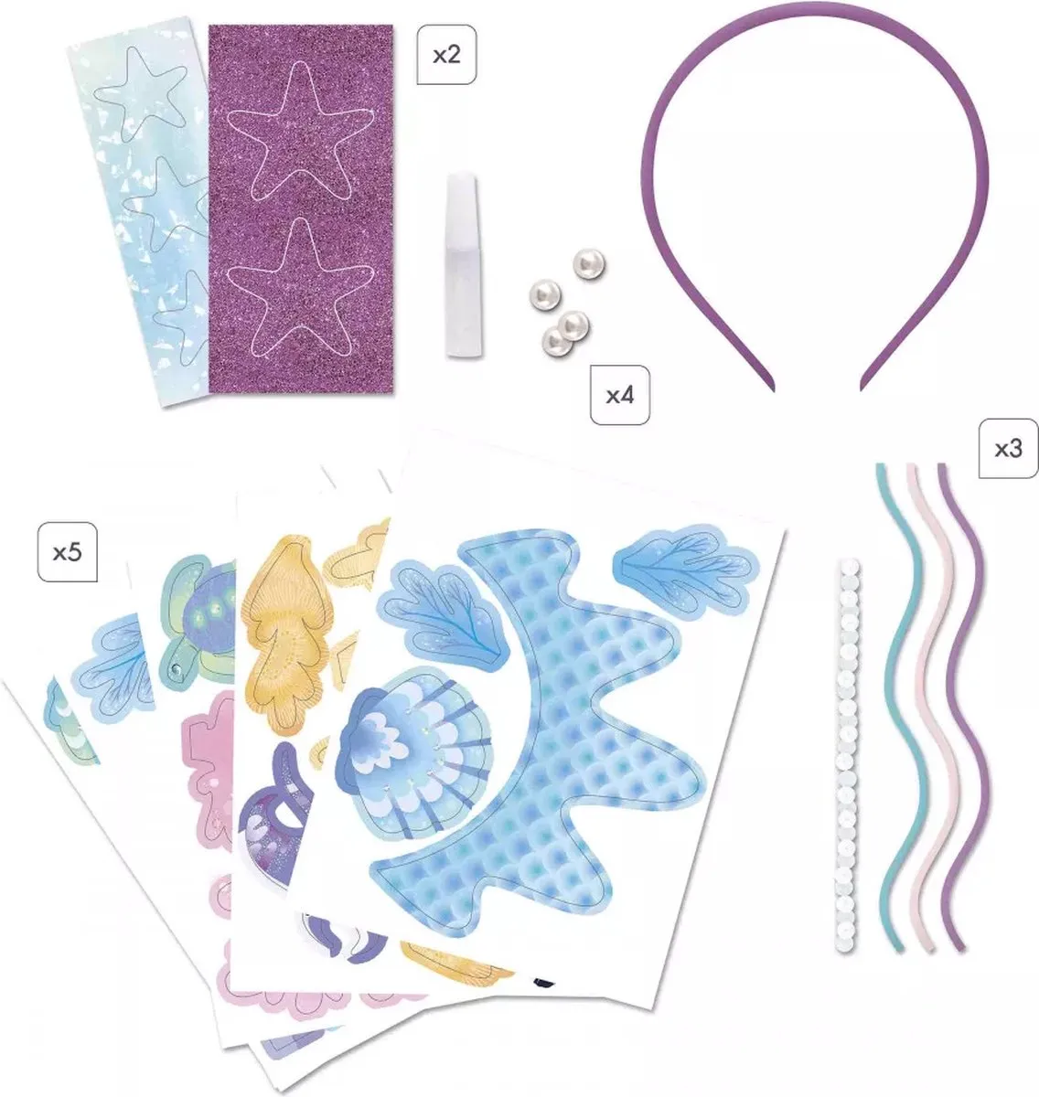 Janod Magic Ocean Zeemeermin Tiara - Multikleur
