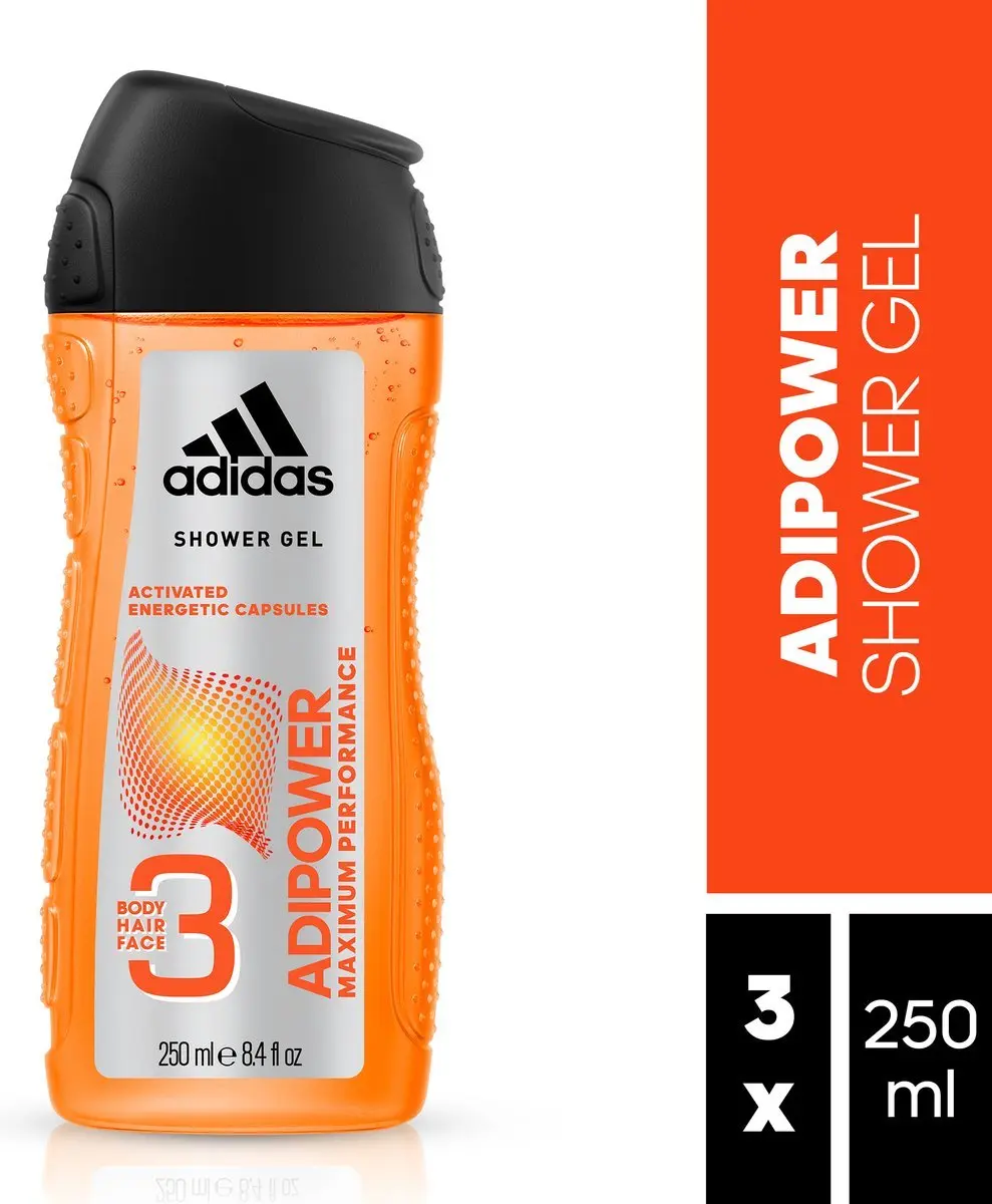 adidas Adipower Maximum Performance Douchegel 250ml - 25 Stuks