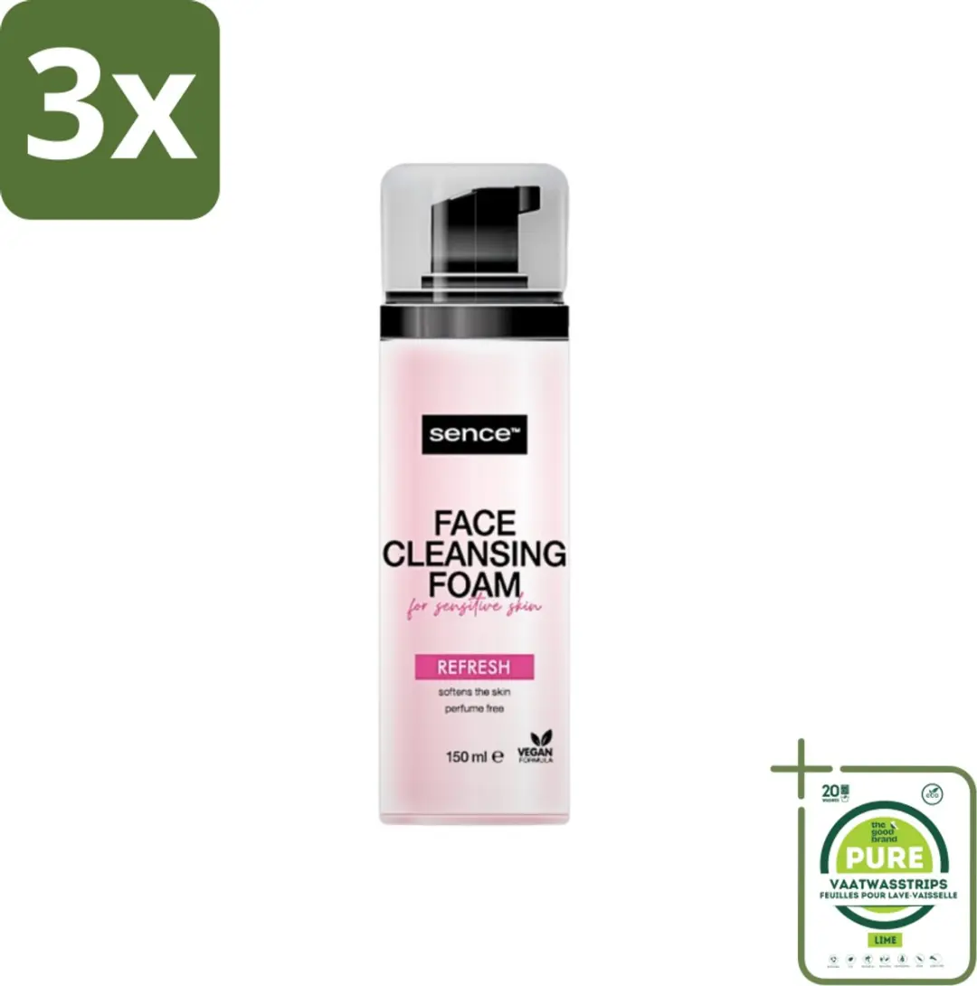 Sence Gezichtsreiniger Foam 450ml - 3 Stuks