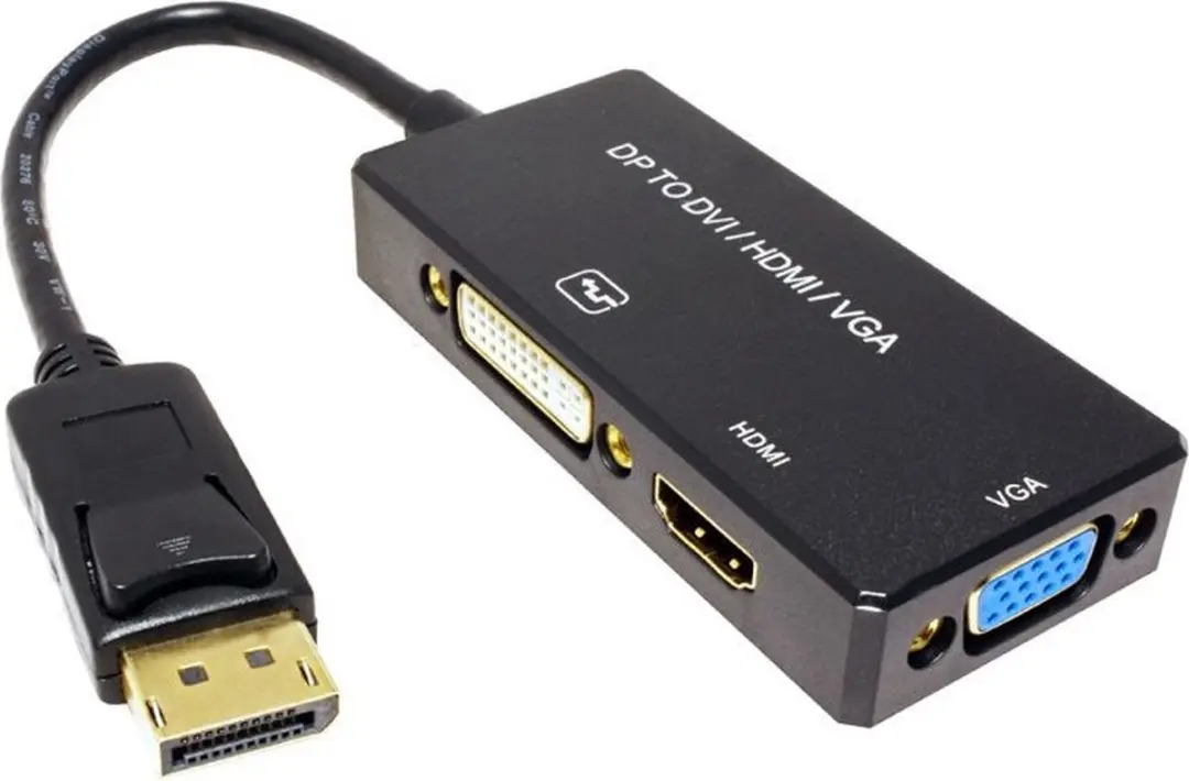 Value DisplayPort 1.2 naar HDMI/DVI/VGA Adapter