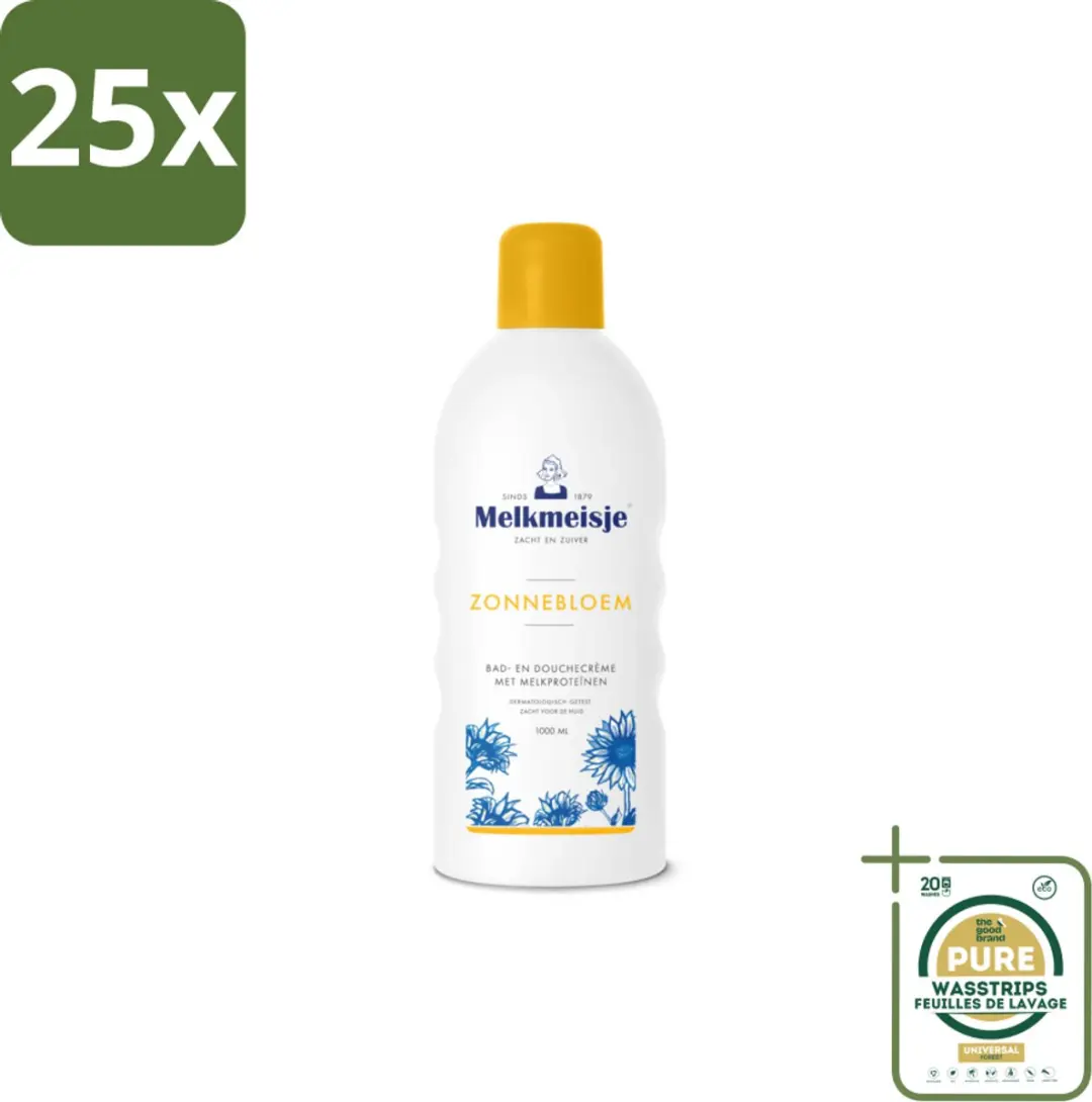 Melkmeisje Bad en Douchecrème Zonnebloem & Melk 1000ml