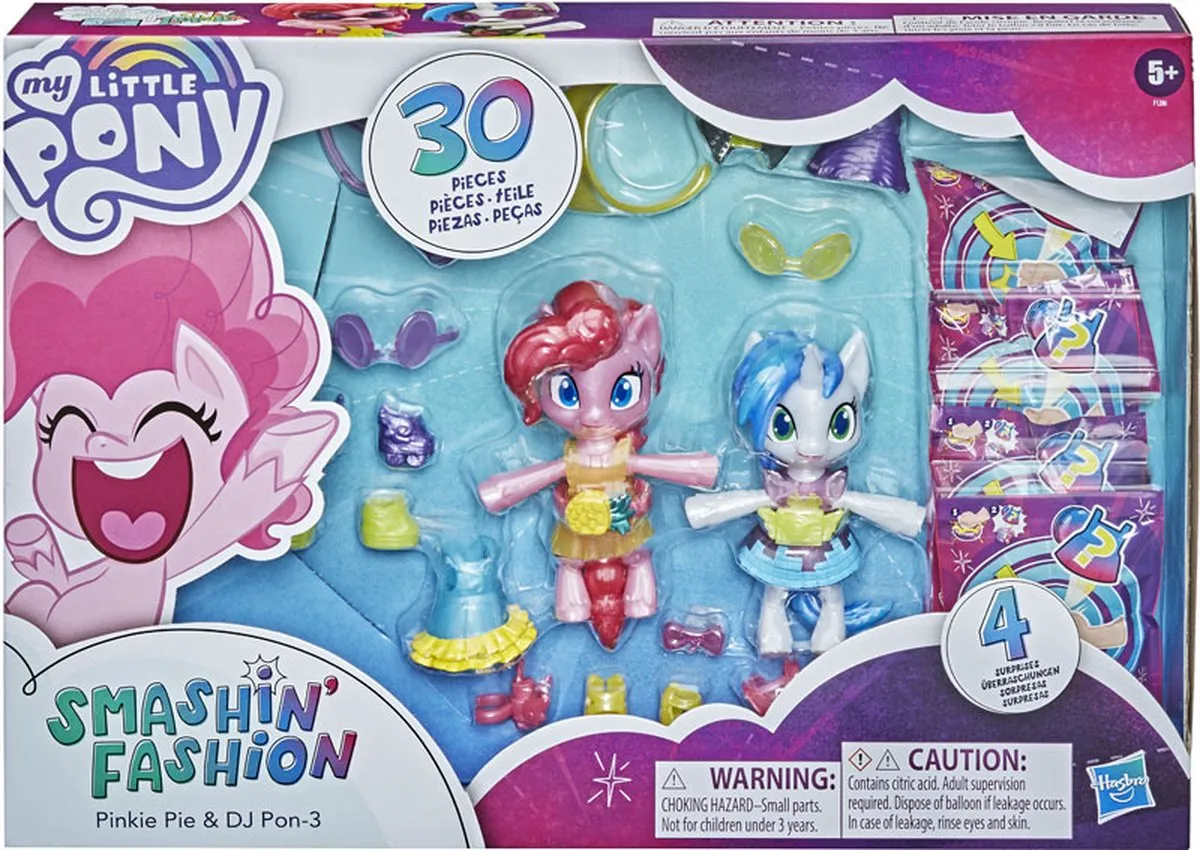 Hasbro My Little Pony Smashin' Fashion Pinkie Pie & DJ Pon-3