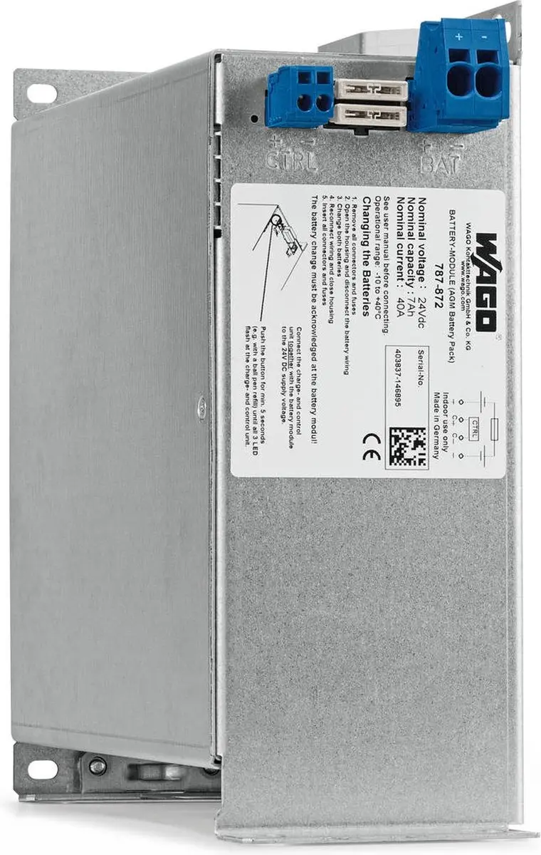 Wago EPSITRON 787-872 UPS-accu 24V 7Ah