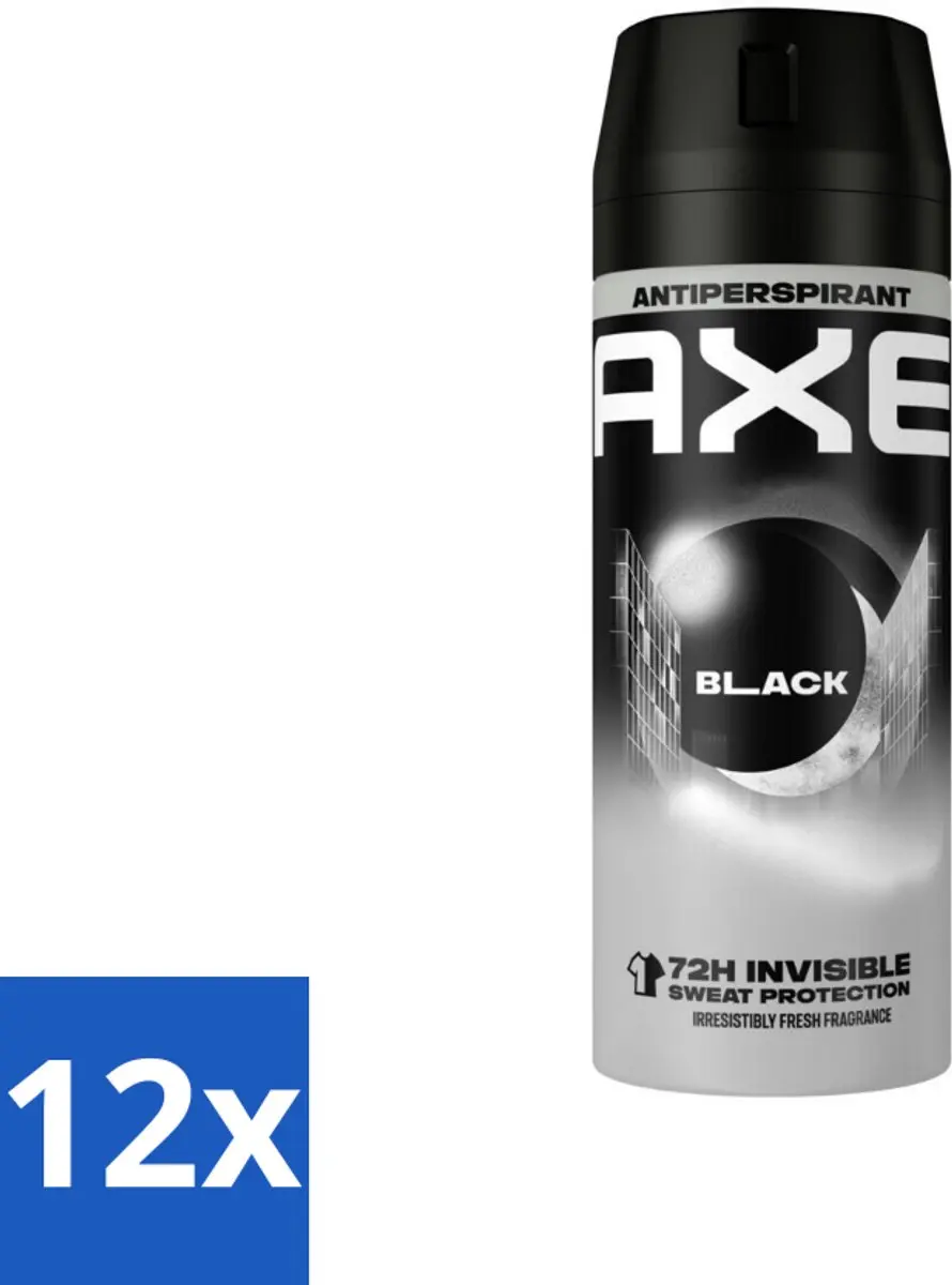 Axe Black Deodorant Spray 150ml - 12 Stuks