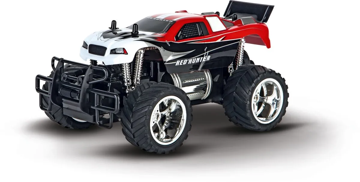 Carrera Red Hunter X RC Auto 1:18 - Rood/Wit - 2,4GHz