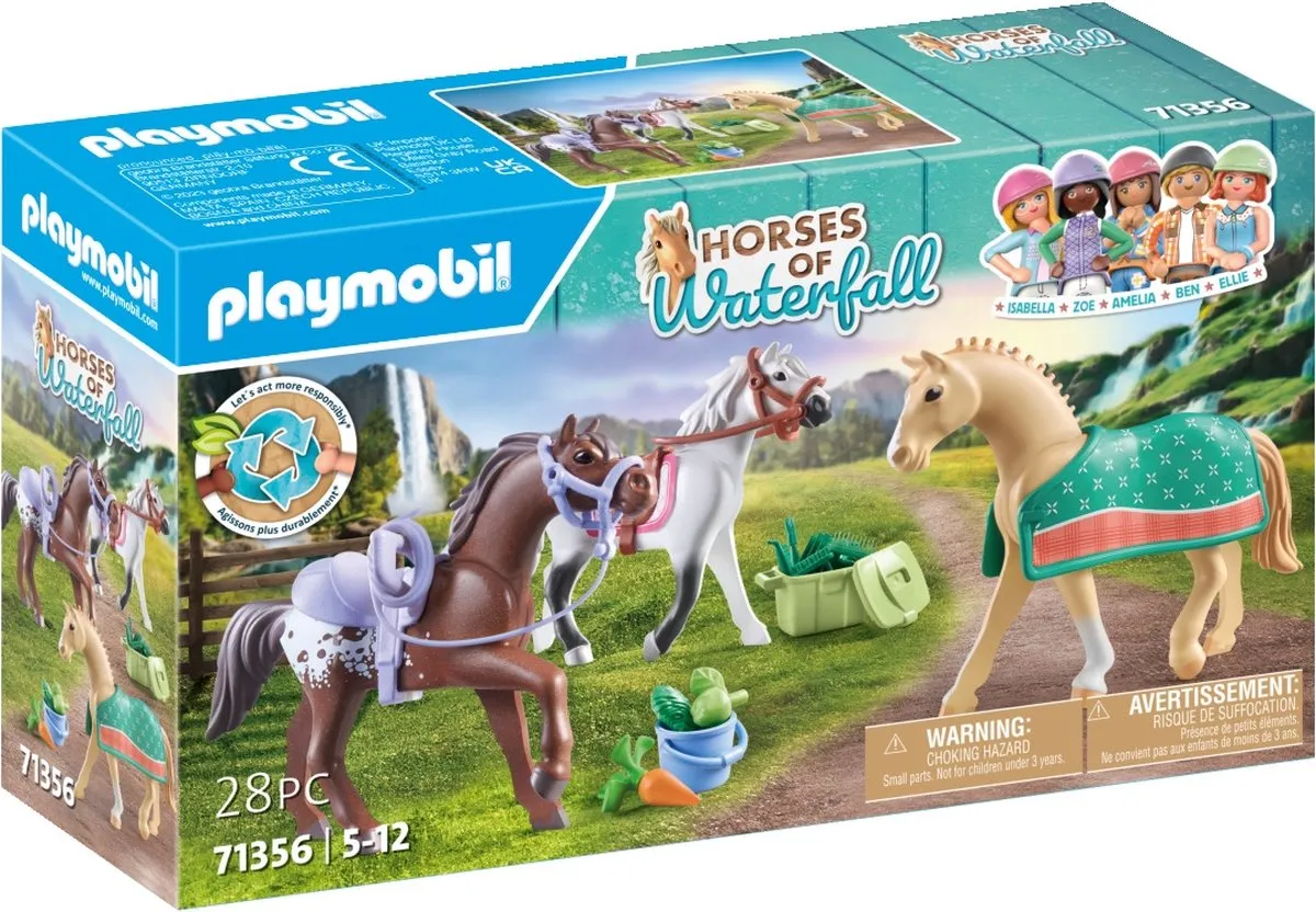 Playmobil Horses of Waterfall 3 Paarden