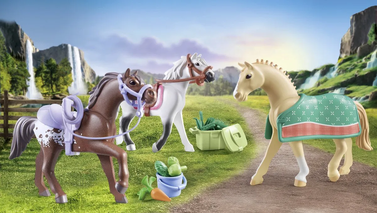 Playmobil Horses of Waterfall 3 Paarden - 71356 - Multikleur - afbeelding 6 van 6