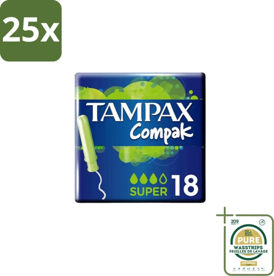 Tampax Compak Super Tampons - 25 Stuks