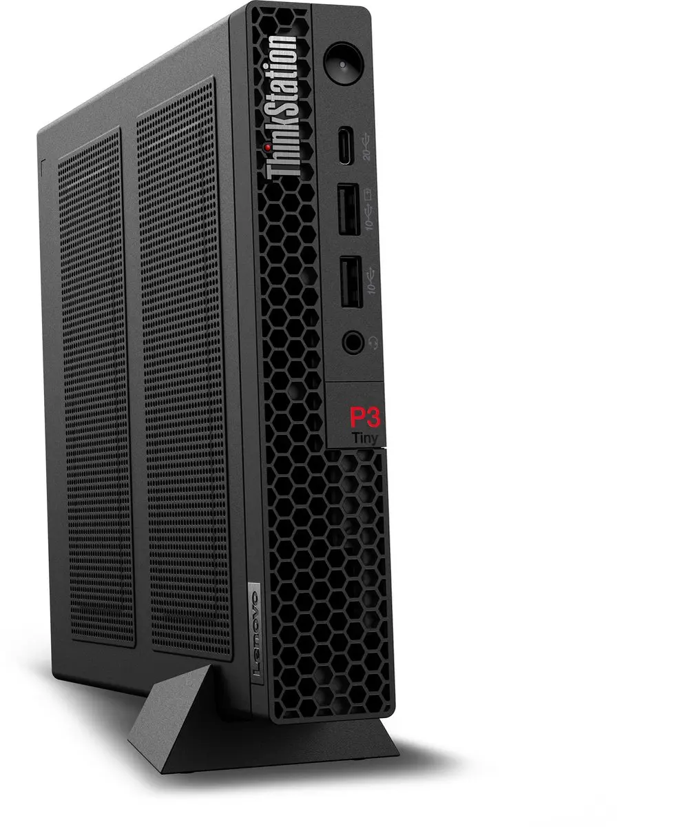 Lenovo ThinkStation P3 Tiny Gen 2 Mini PC - Intel Core Ultra 7 265 - 32GB/512GB - Zwart - afbeelding 6 van 6