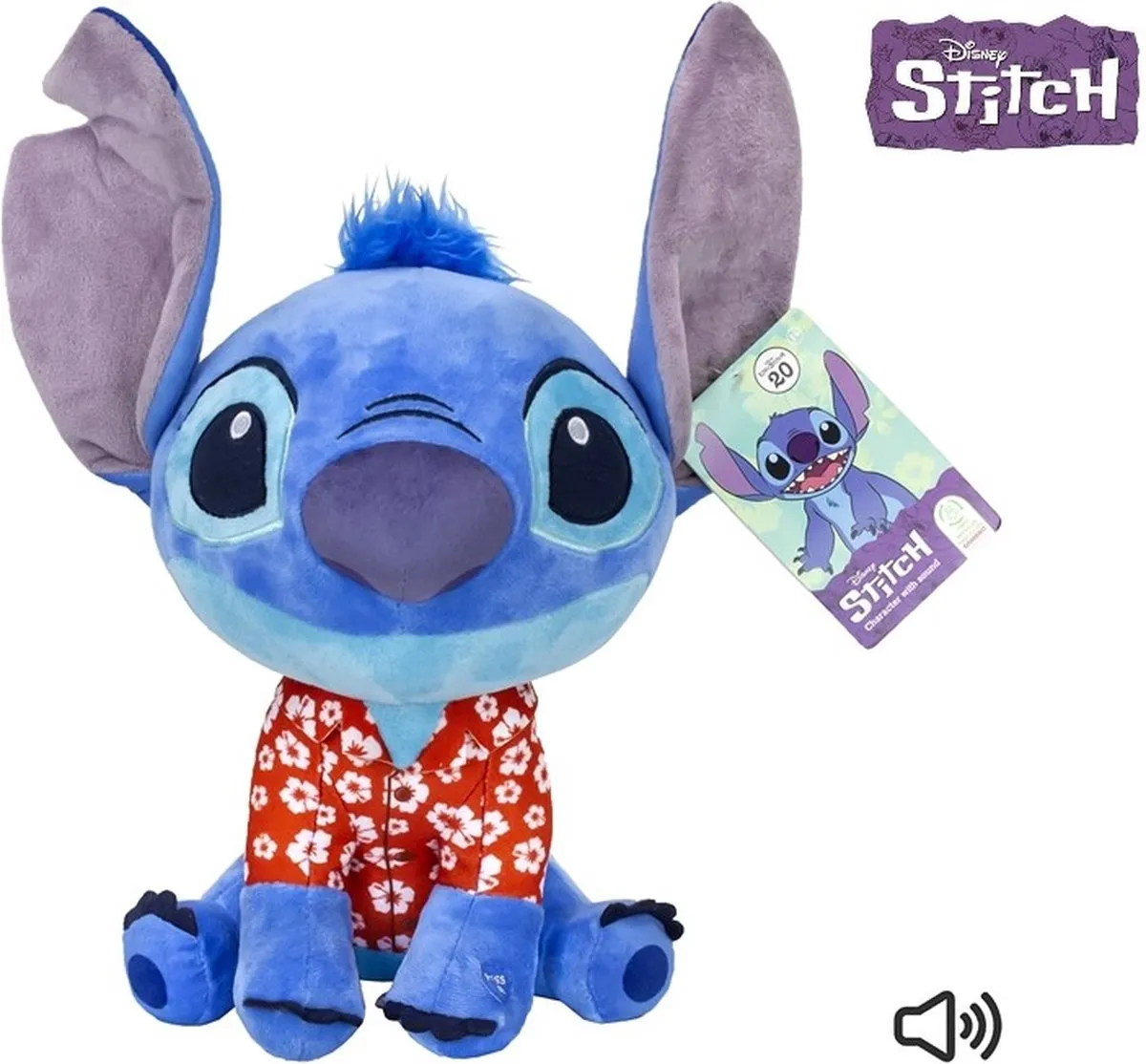Disney Stitch Hawaii Knuffel 30cm - Pluche