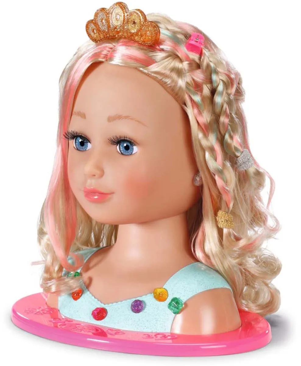 Baby Born Sister Stylinghoofd Prinses Kaphoofd - Blond met Kleurtjes - afbeelding 6 van 6