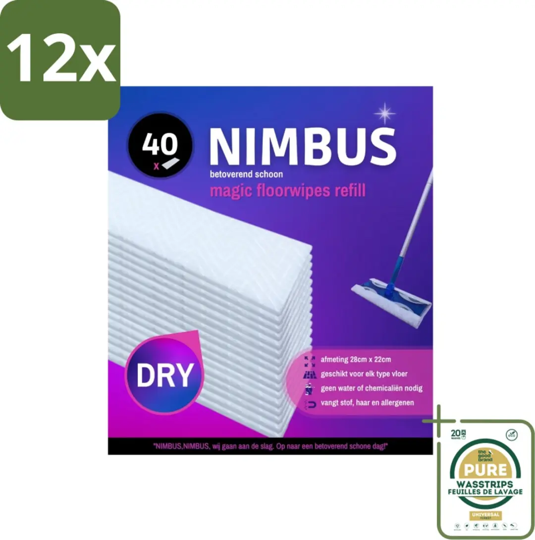 Nimbus Magic Vloerdoekjes Navulling 40 Stuks