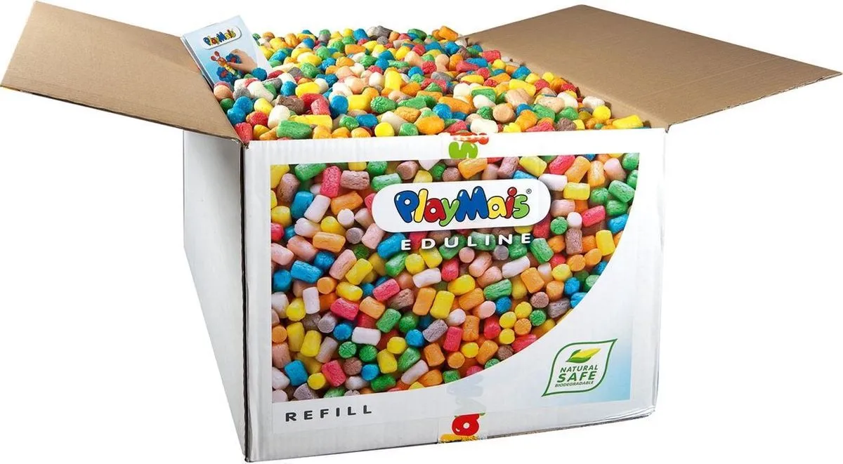 PlayMais Eduline Navulling 6300 Stukjes - Multicolor