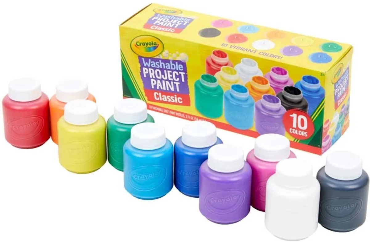 Crayola Afwasbare Verfset 10 Kleuren - 60ml