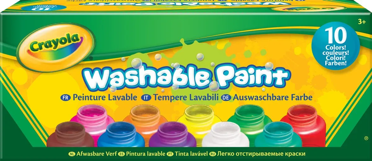 Crayola Afwasbare Verfset 10 Kleuren
