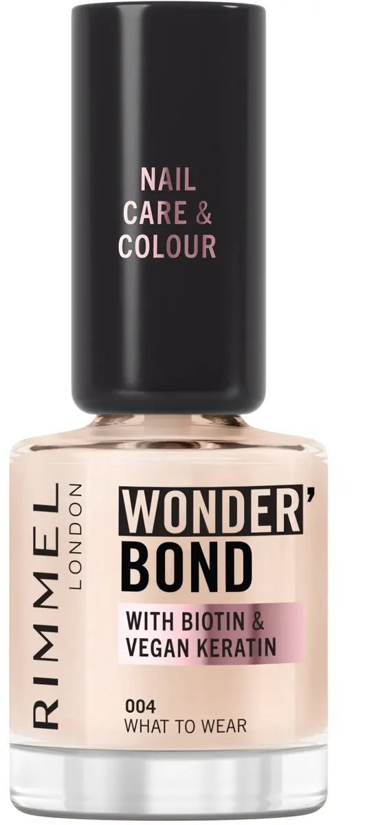 Rimmel London Wonder'bond Care+Color Nail Polish 004 - Nude