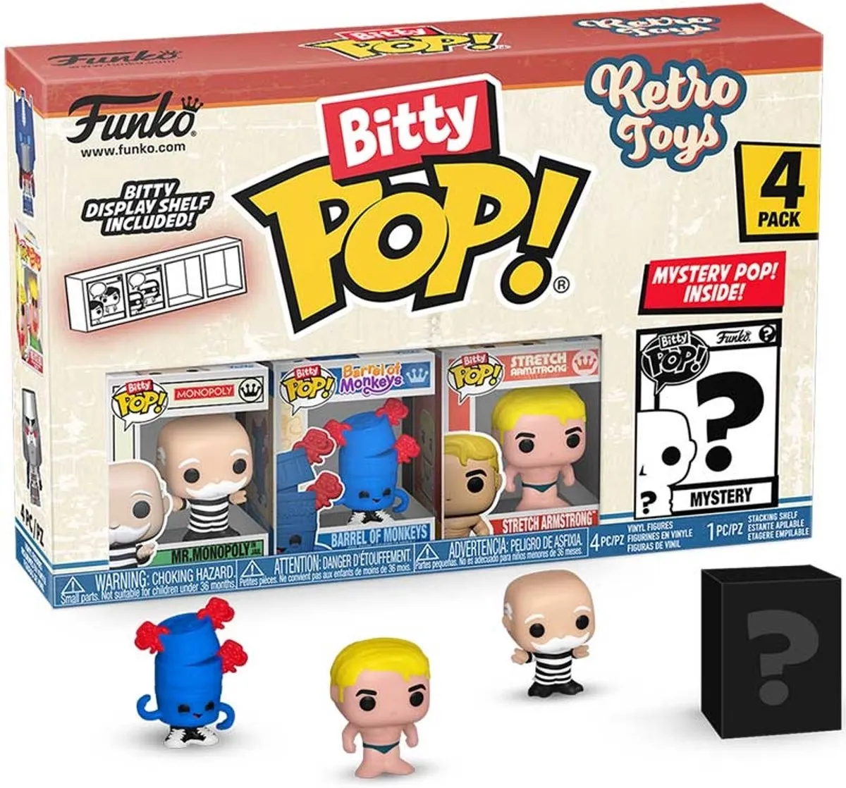 Funko Bitty Pop Mr. Monopoly 4-pack - Multicolor