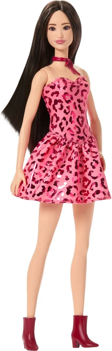Barbie Fashionistas Modepop - Luipaardprint - Zwart Haar JJN59