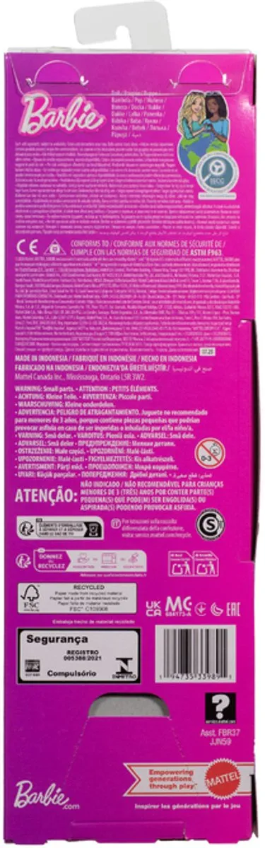Barbie Fashionistas Modepop - Luipaardprint - Zwart Haar JJN59