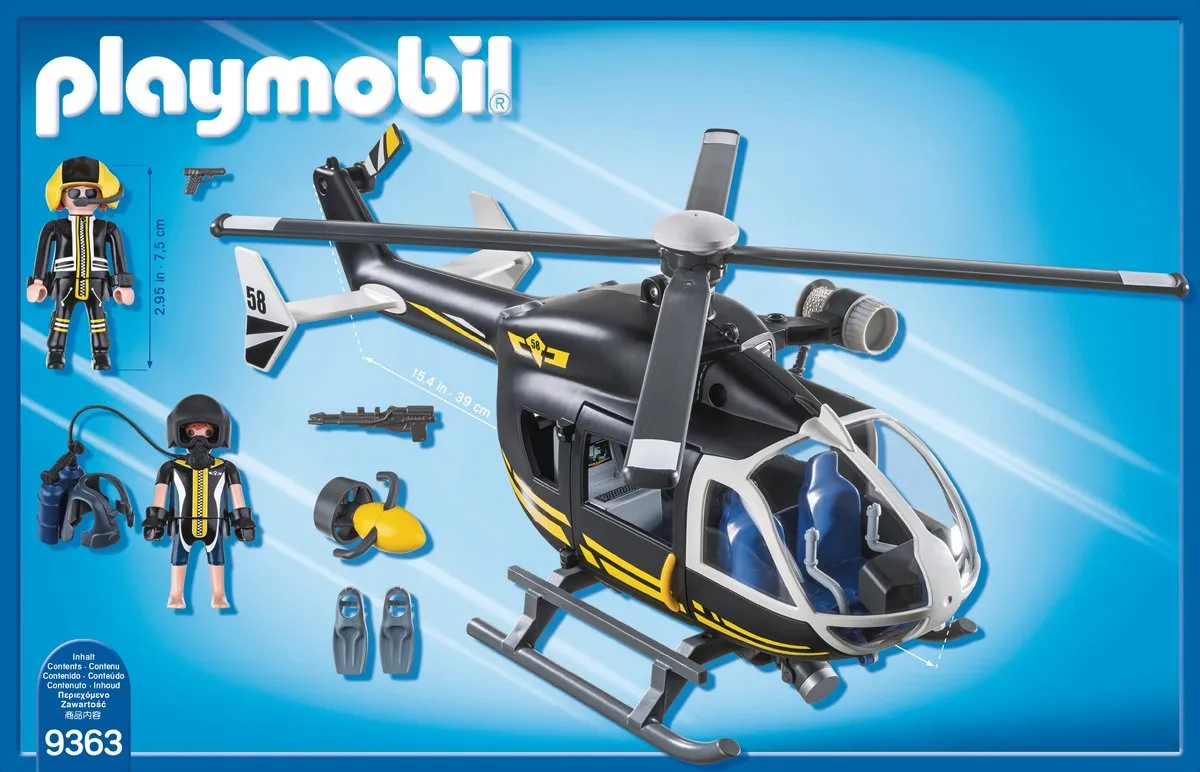 Playmobil S.I.E. Helikopter 9363 - Multicolor