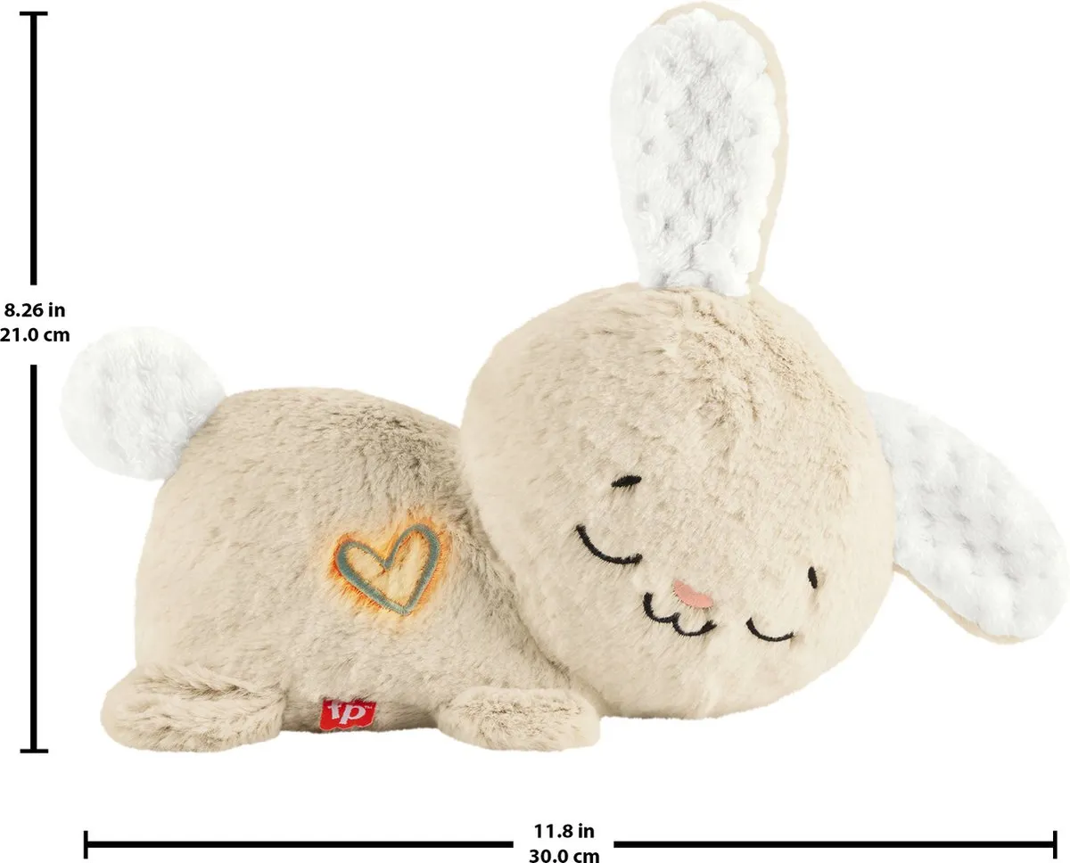 Fisher Price Kalmerend Konijntje Knuffel - Lichtjes & Geluid - Konijn