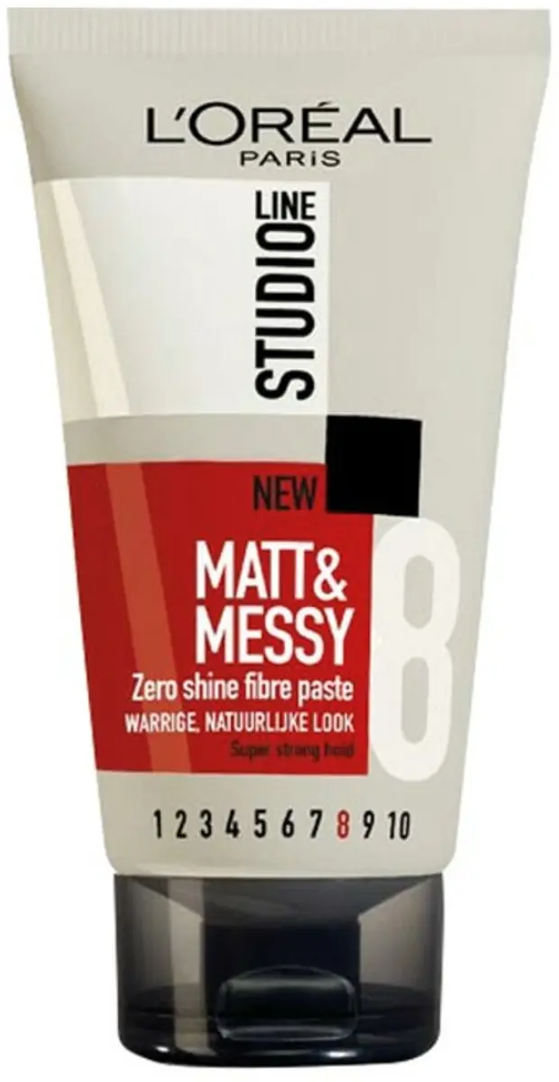 L'Oréal Studio Line Matt & Messy Zero Shine Fibre Paste 150ml - 4 Stuks