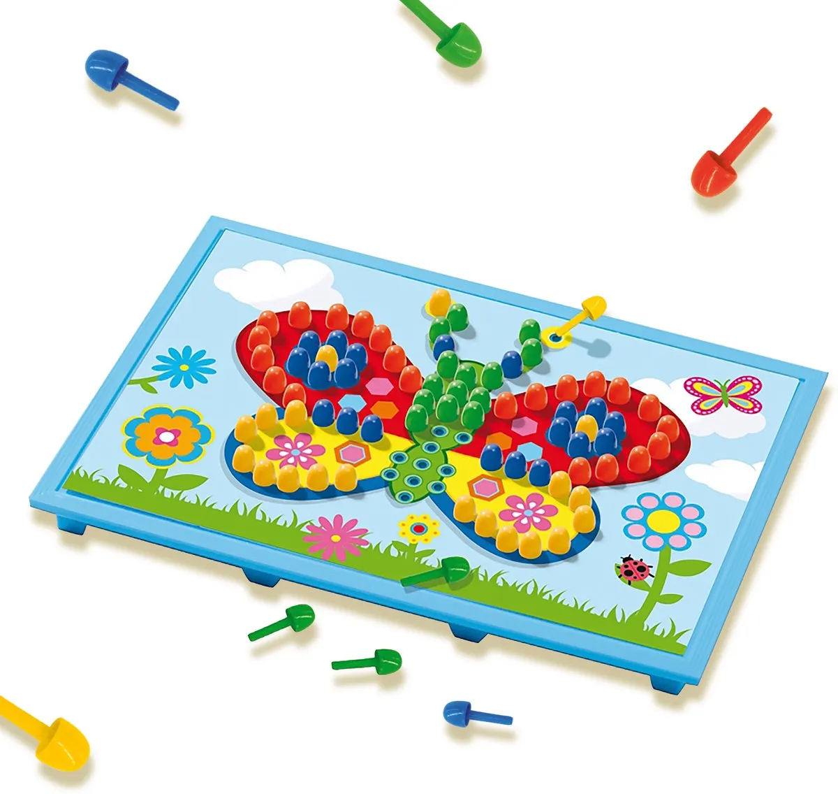 SES Creative Mozaïekbord - 100 Pinnen & 4 Kaarten