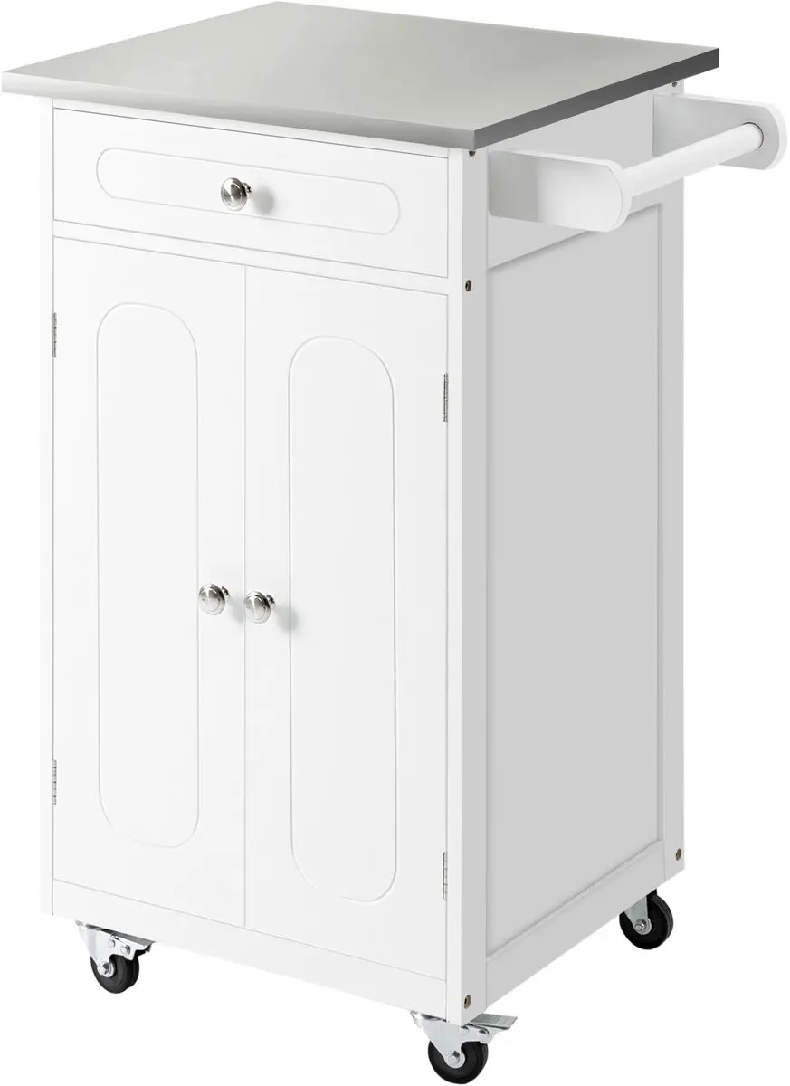HOMCOM-Keukenwagen-MDF-60x45x85cm-Wit
