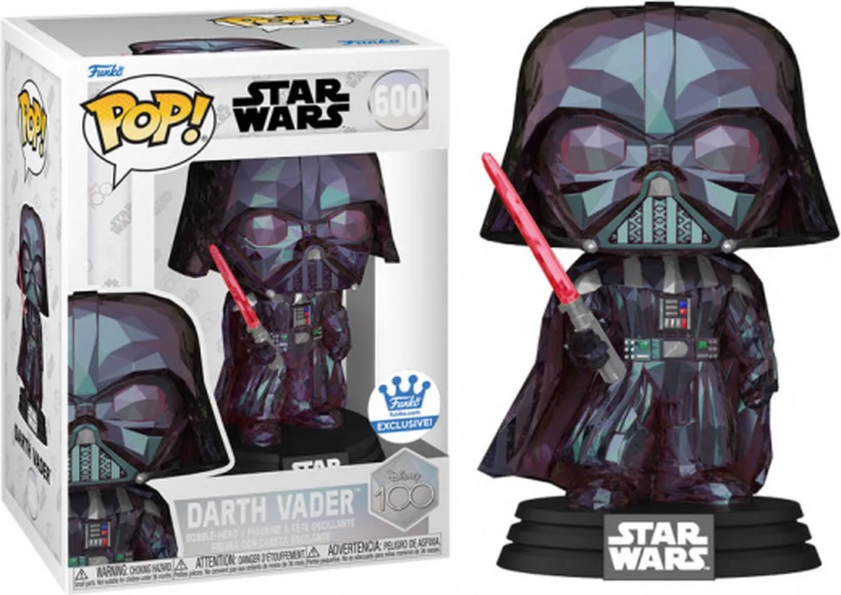 Funko Pop! Star Wars Darth Vader Disney 100 Exclusief #600 - Zwart