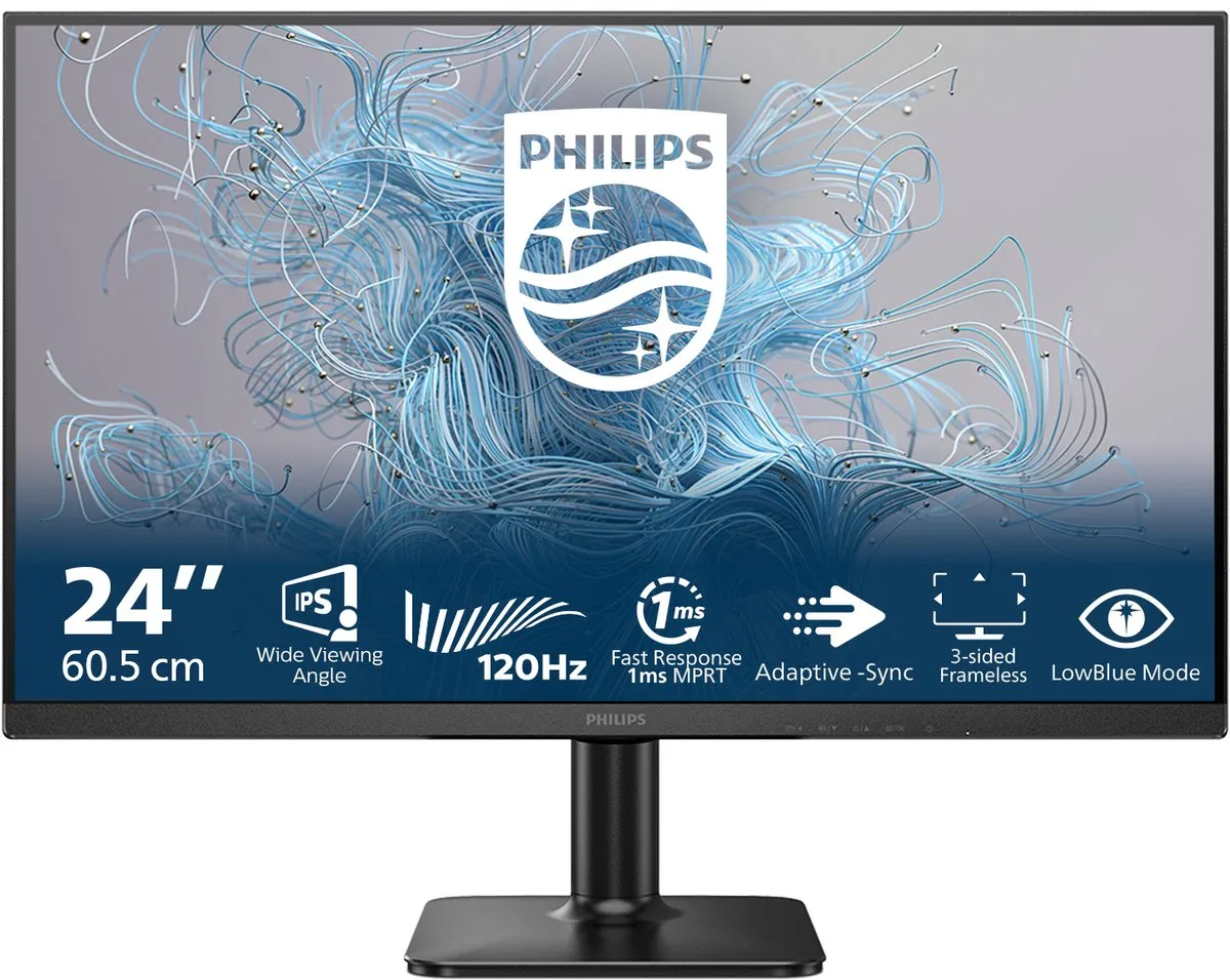 Philips 24E2N1110/00 Monitor 23,8" Full HD IPS - Zwart