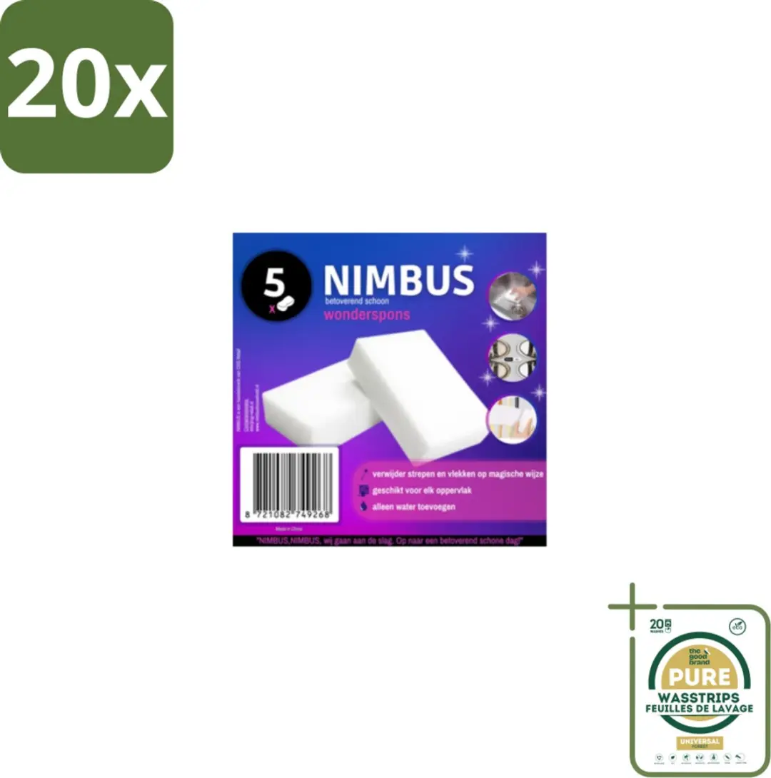 Nimbus Wonderspons Melamine 20 Stuks