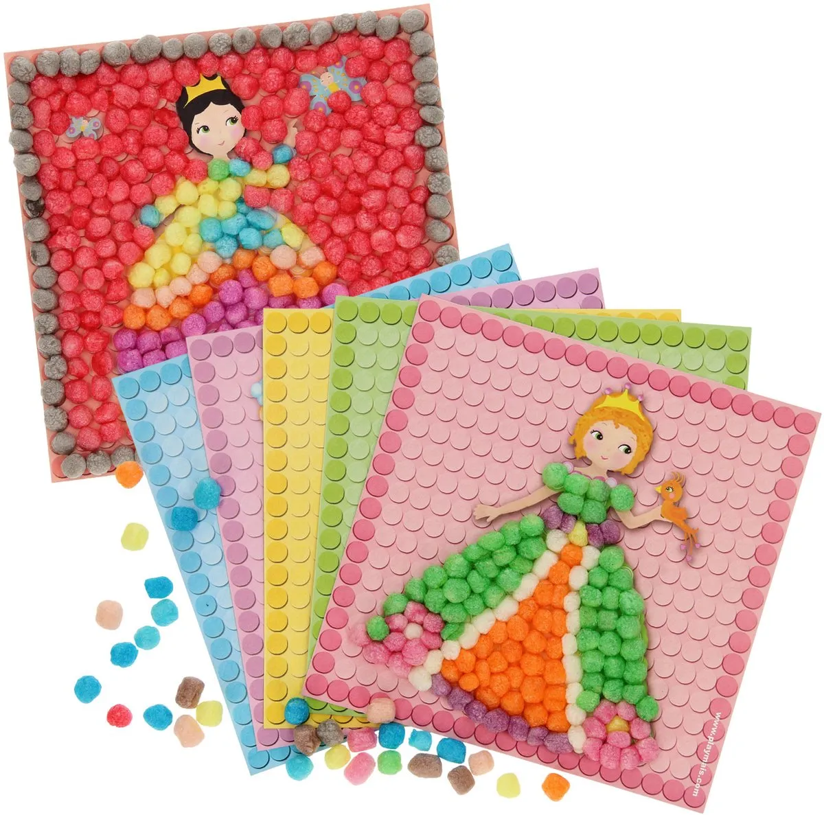 PlayMais Mosaic Kaarten Versieren Prinses