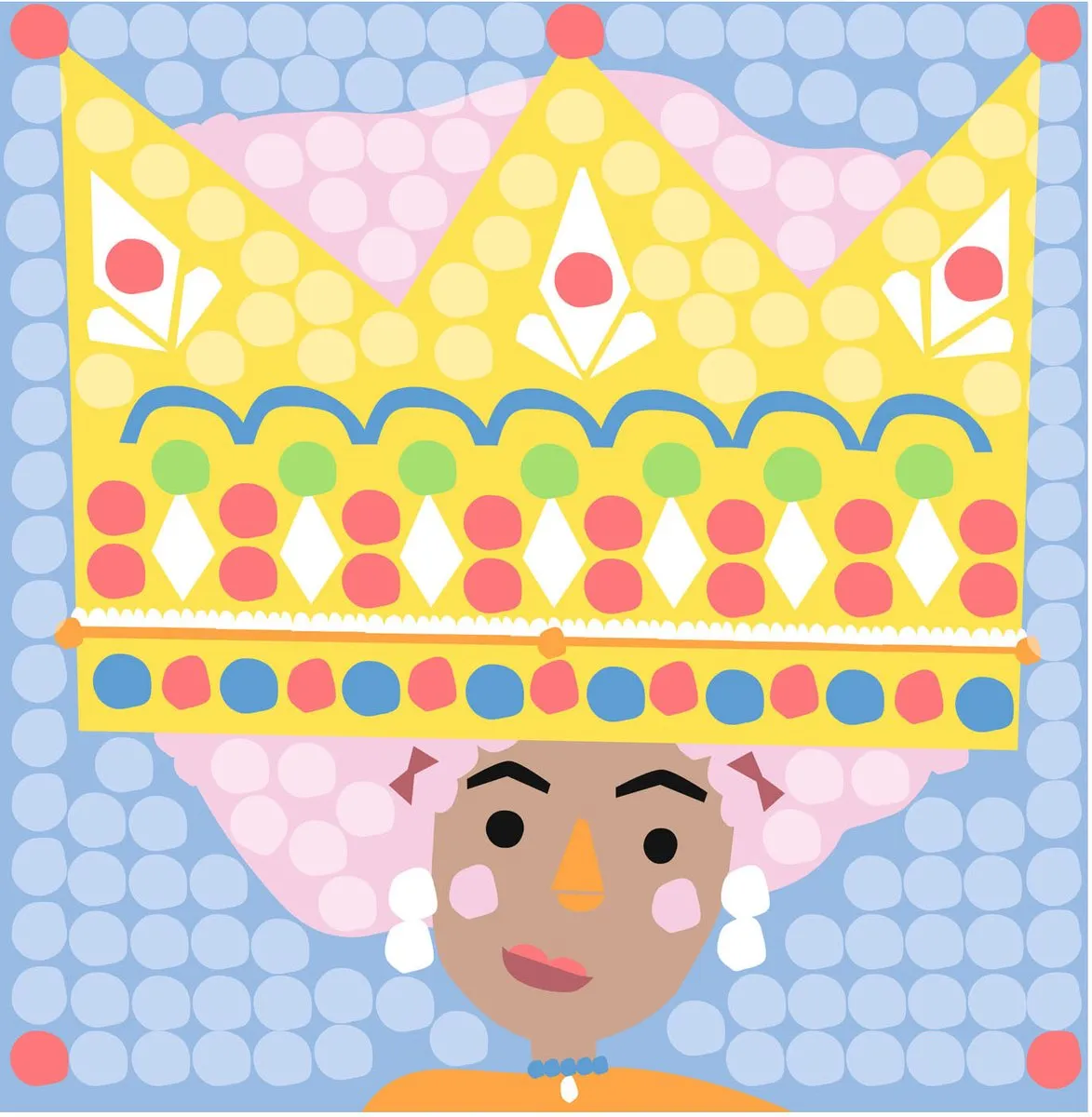 PlayMais Mosaic Kaarten Versieren Prinses - 6 Stuks