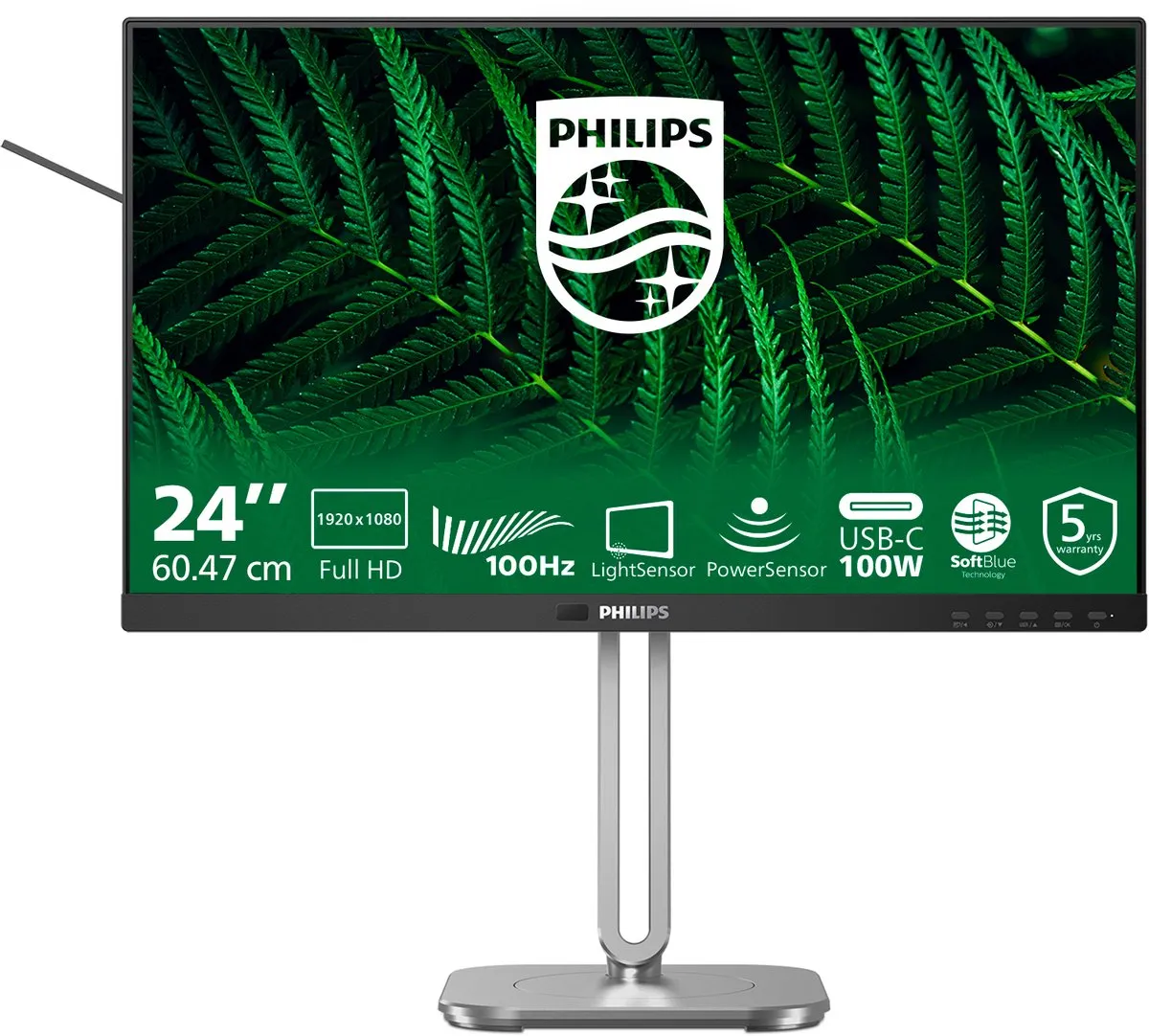 Philips 5000 Series 24B2G5301/00 Monitor 23.8" Full HD - Zwart