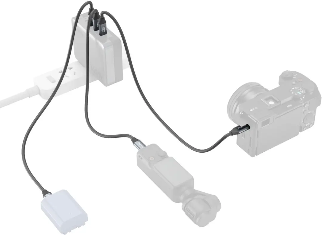 SmallRig 4788 USB-C Kabel 35cm - Zwart