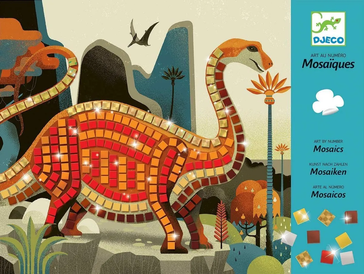 Djeco Mozaïeken Dinosaurs Knutselset - Multi