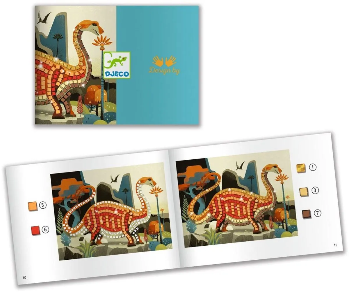 Djeco Mozaïeken Dinosaurs Knutselset - Multi