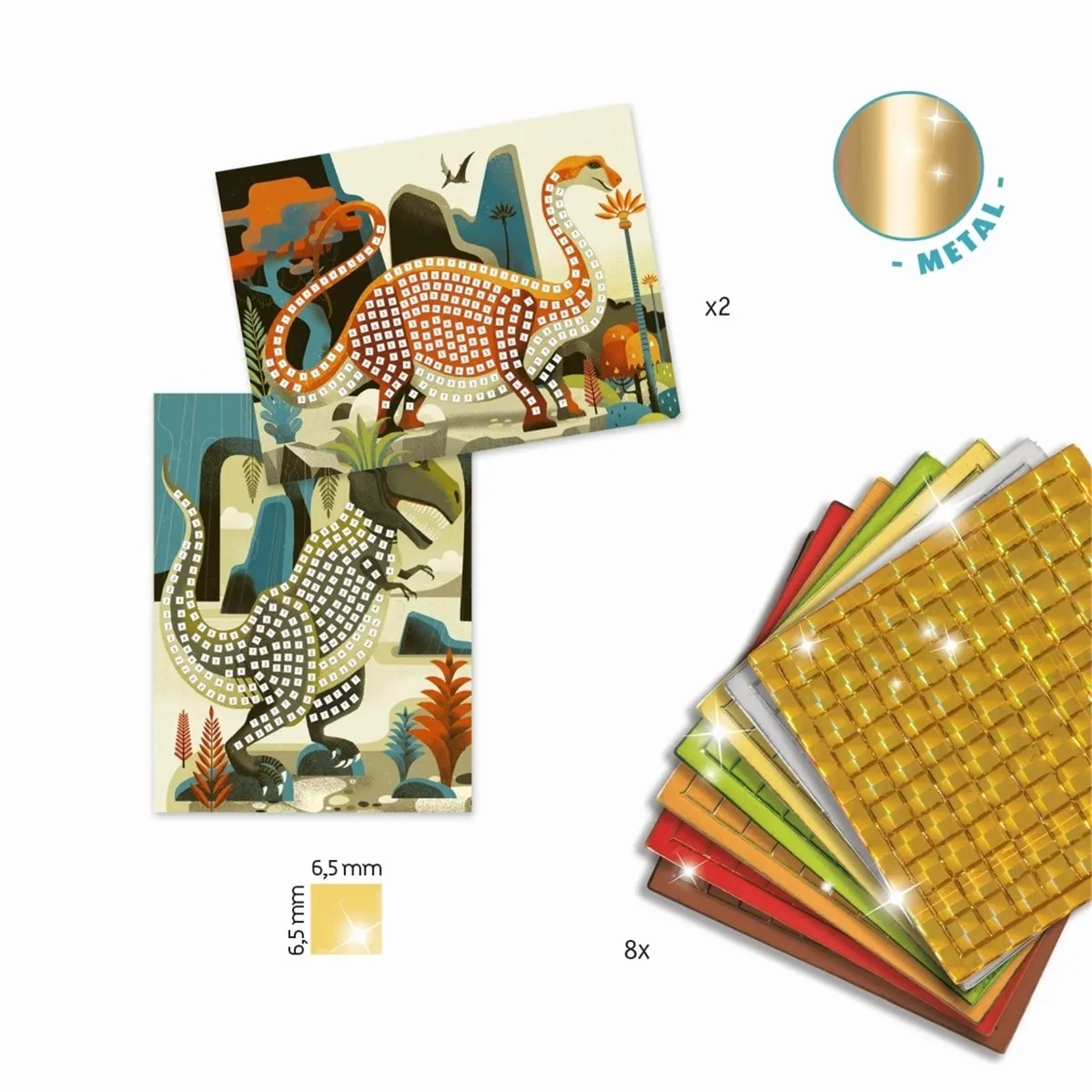 Djeco Mozaïeken Dinosaurs Knutselset - Multi