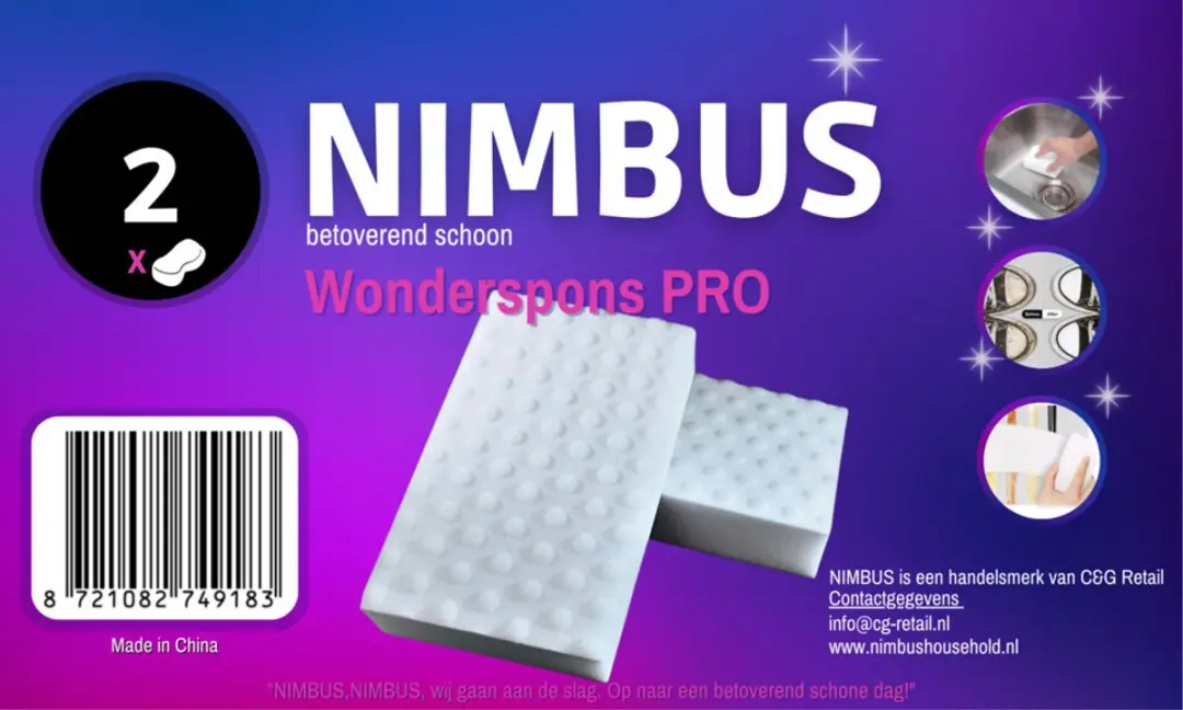 Nimbus Wonderspons Pro Wit - 20 Stuks